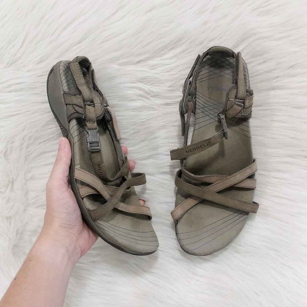 MERRELL Aster Bungee Brown Sandal SZ 8